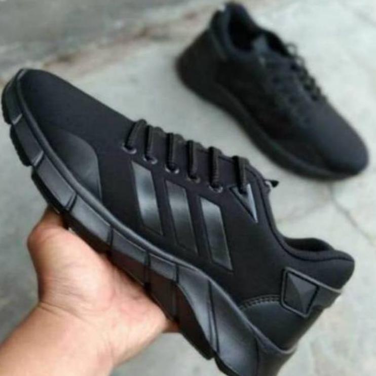 Jangan Ketinggalan order..  SEPATU SEKOLAH FULL HITAM QUESTAR/ sepatu kerja/ sepatu hitam -  ANAMEX