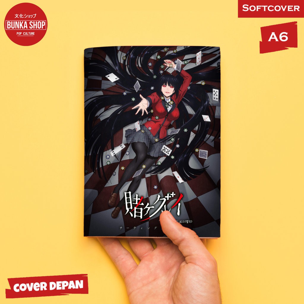 

Pocket Note Anime Kakegurui Jabami Yumeko Softcover A6 Buku Tulis Catatan Murah