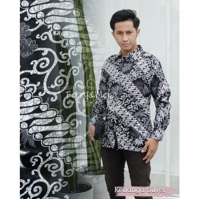 Kemeja Batik Panjang Motif kenanga By Zahratul27