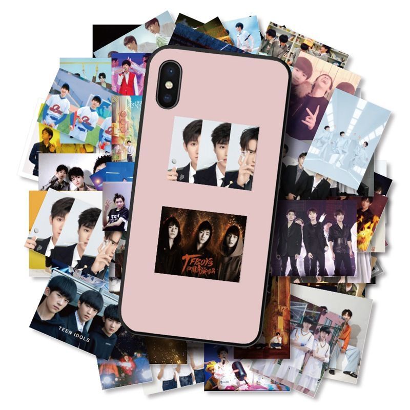 TFBOYS stiker Zhang Wangjun Kaiyi Yang Xiuwen Wangyuan stiker notebook air Piala dekoratif Jurnal in