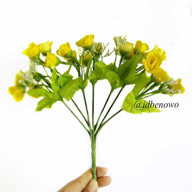 Bunga Artificial Bunga Mawar utk Dekorasi Hiasan dan Buket Wedding - Bunga Rose - AF10-5