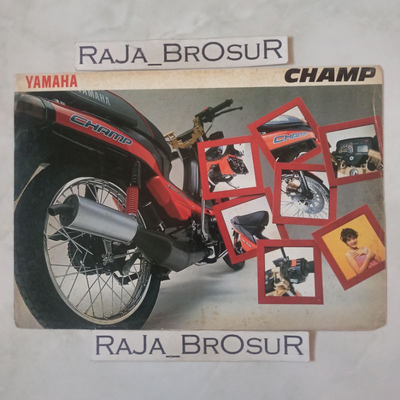 Poster brosur katalog flyer jadul lawas Yamaha Alfa Champ 2Tak 2T 1992