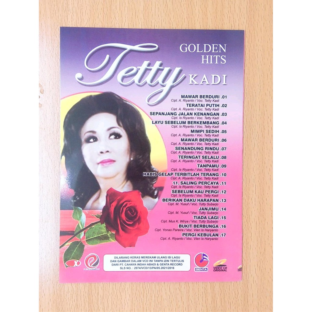 NEW KASET MUSIK VIDEO VCD ORIGINAL LAGU KARAOKE TETTY KADI TERLARIS