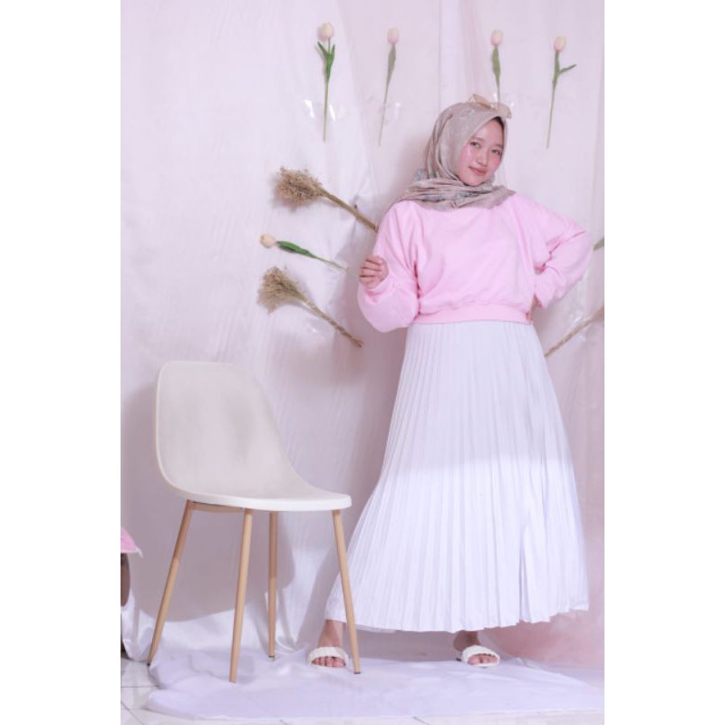 OVERSIZE CROOP SWEATER II SWEATER WANITA CROOP