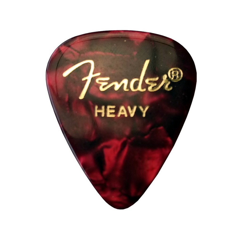 Fender Celluloid Pearl Red Pick Gitar - Thin / Medium / Heavy