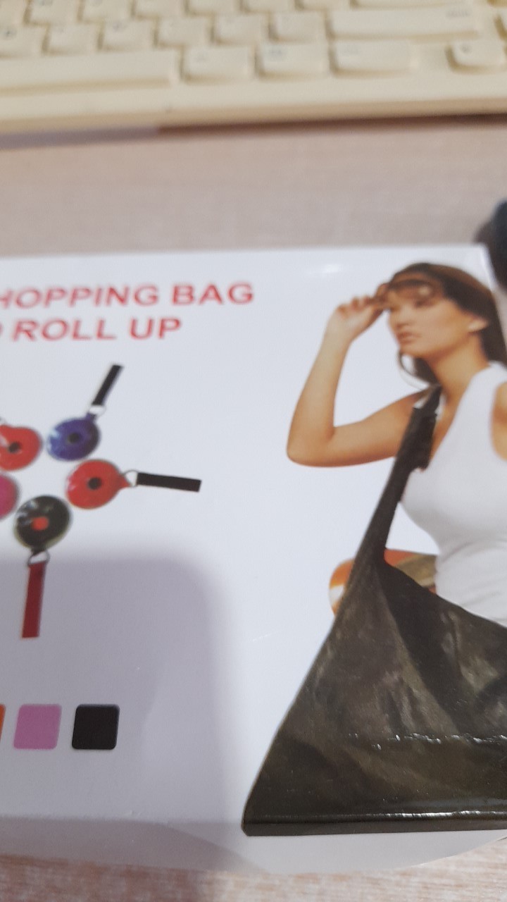 Tas Belanja Lipat Go Green Fashion Roll Up Shopping Bag