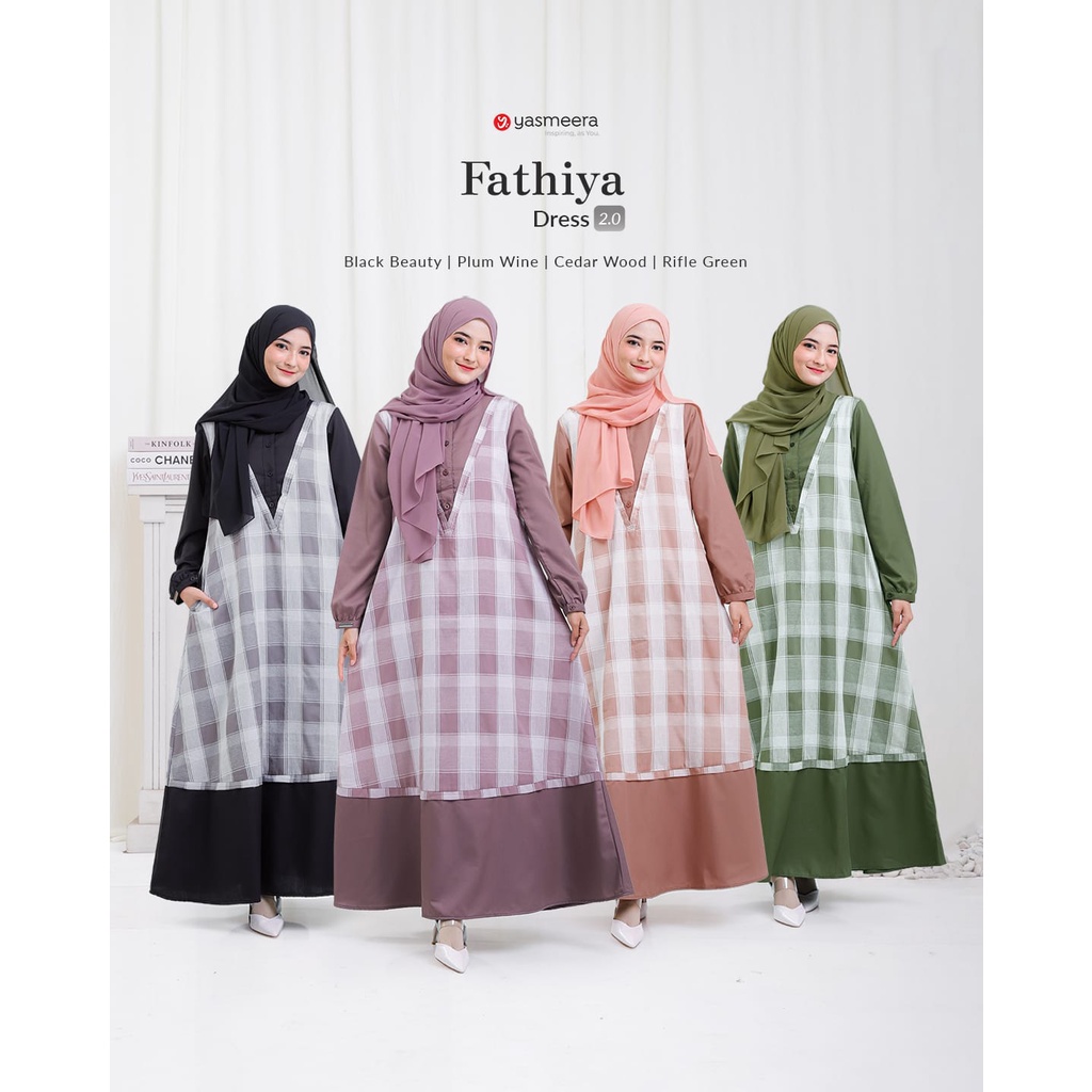 YASMEERA / FATHIYA DRESS / GAMIS MUSLIMAH WANITA
