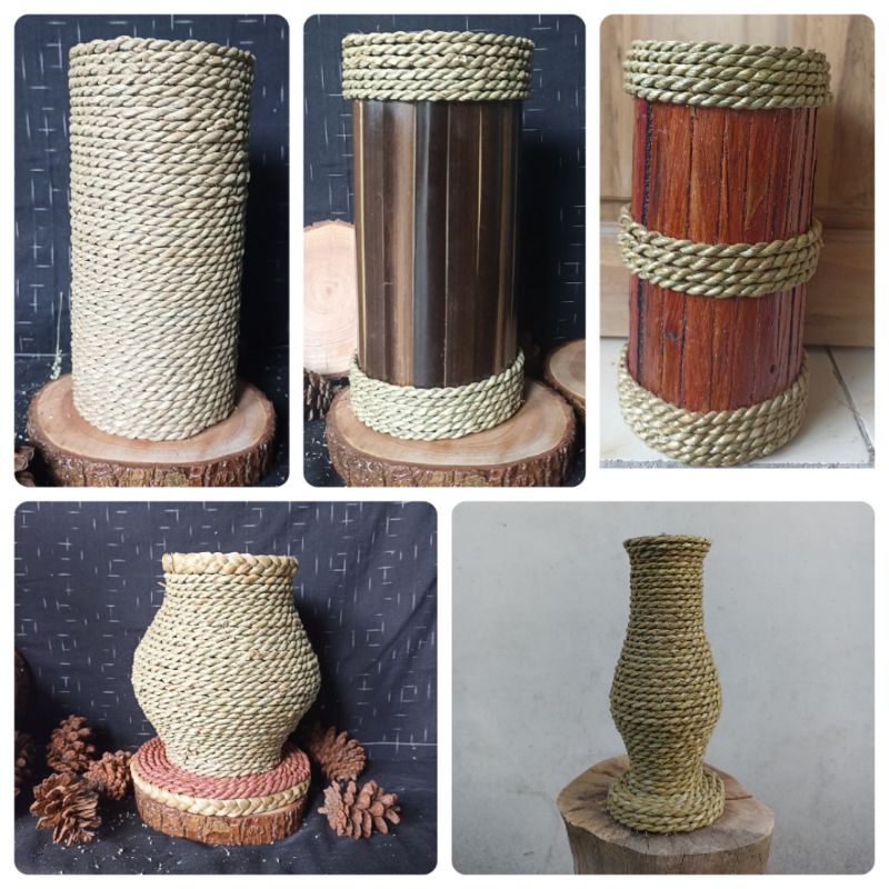 vas | pot mendong bunga rustick