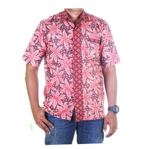 SALE! Kemeja Batik Kerja Tyo - Merah - Harga Normal 55.000