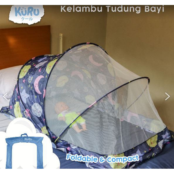 KURU Baby Mosquito Net Kelambu Anti Nyamuk Tudung Lipat Kojong KRT1