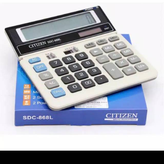 

Kalkulator Citizen SDC 868 L 12 Digit