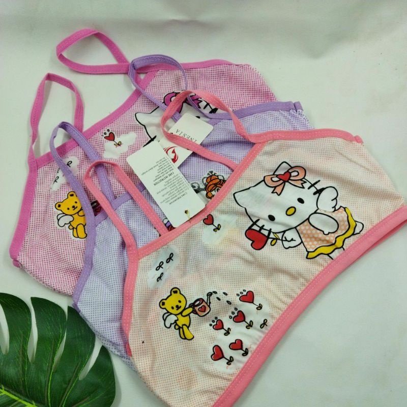 GROSIR 12 PCS Miniset Pakaian Dalam Bra /BH SD SMP Anak Perempuan Katun Full Colour Shang Lan /alexa