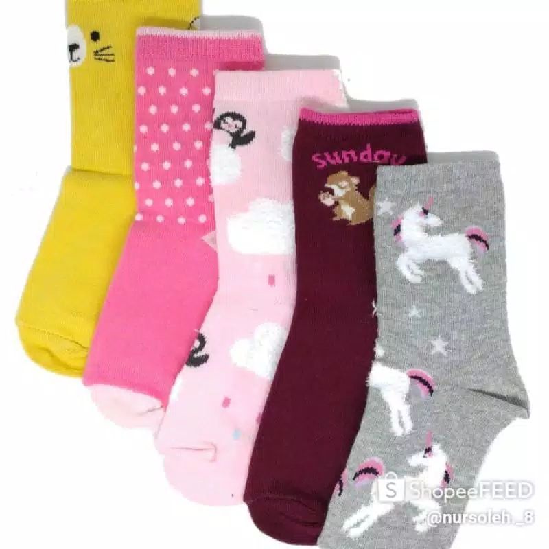 Kaos Kaki Anak Perempuan dan Laki laki Motif Random