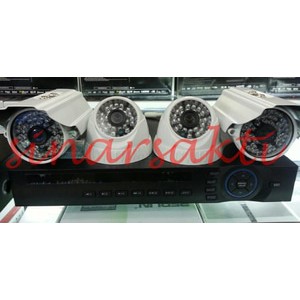 Paket Cctv 1,3 Mega Pixel  ( 4 Channel ) Komplit Tinggal Pasang