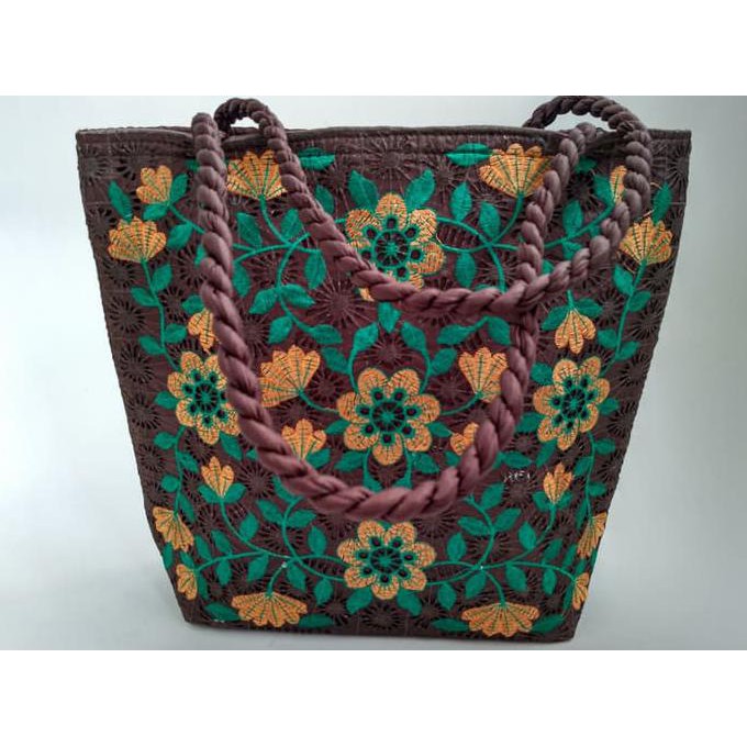Tas Bordir Tas Bordir Bukittinggi- Coklat Bukittinggi Bordiran