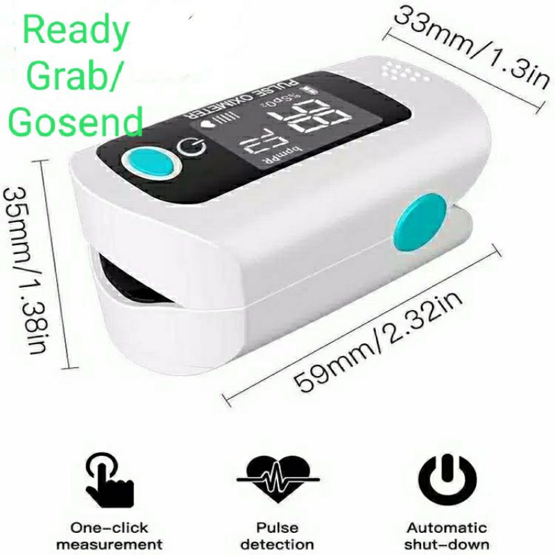 OXIMETER PREMIUM Free 2 pcs Baterai dan Packing Aman