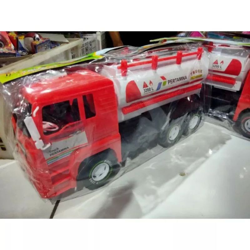 MAINAN MOBIL MOBILAN TRUK TANGKI BESAR PERTAMINA/SHELL
