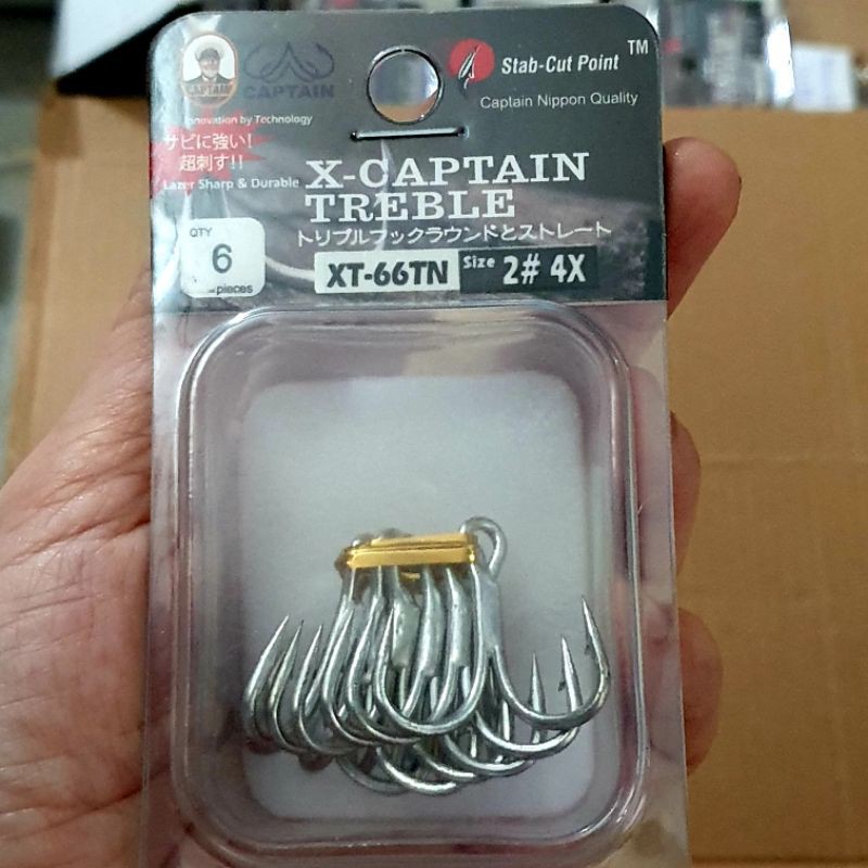 TREBLE HOOK CAPTAIN XT 66 TN  no. 02/ PANCING CABANG 3