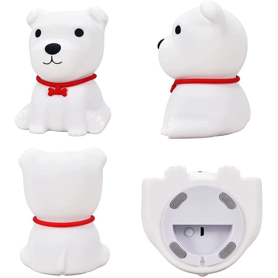 Lampu Tidur Malam Anak Sensor Gerak Model Cute Dog With Remote Control