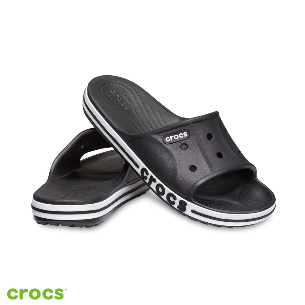 Crocs  Baya Slide  / Anti Air / Sandal Pria Wanita / Sandal Slop - Black -205392-066