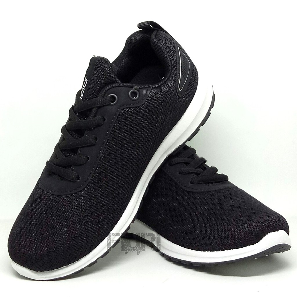 FIURI - ANDO ORIGINAL - ZORA 33-40 HITAM PUTIH - SEPATU SNEAKERS SPORT KANVAS SOL KARET ANAK PEREMPUAN - SEPATU KETS TRENDY WANITA - SEPATU OLAHRAGA LARI FITNES SENAM KERJA KULIAH SEKOLAH SD SMP SMA BERTALI CEWEK MURAH PROMO DISKON BONUS KAOS KAKI