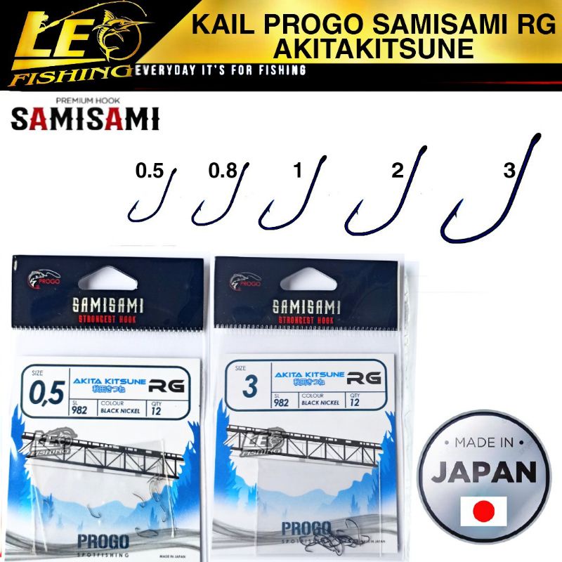 KAIL PANCING PROGO SAMISAMI RG AKITAKITSUNE TERSEDIA SIZE 0.5 0.8 1 2 3JAPAN QUALITY PRODUK