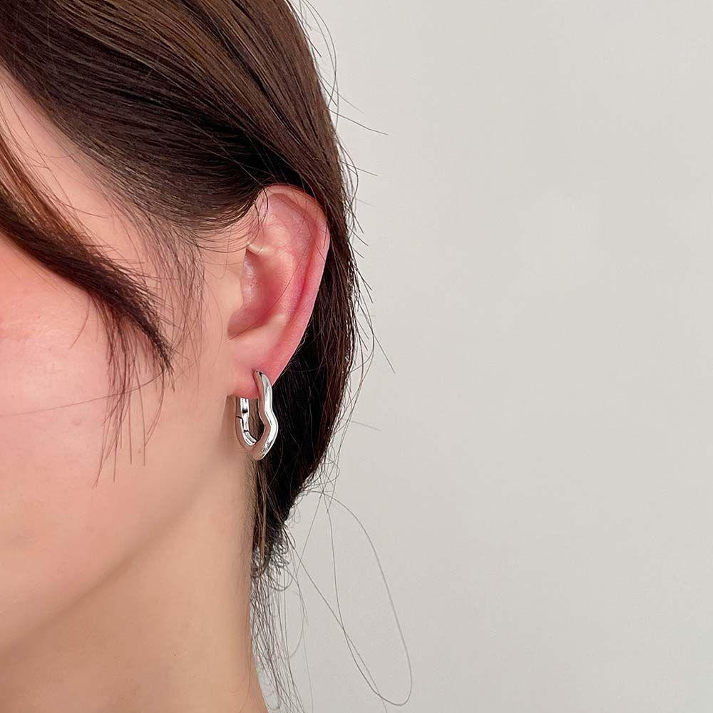 Mxbeauty Ear Buckle Punk Aksesoris Telinga Pria Wanita Tembaga Gadis Women Stud Earrings