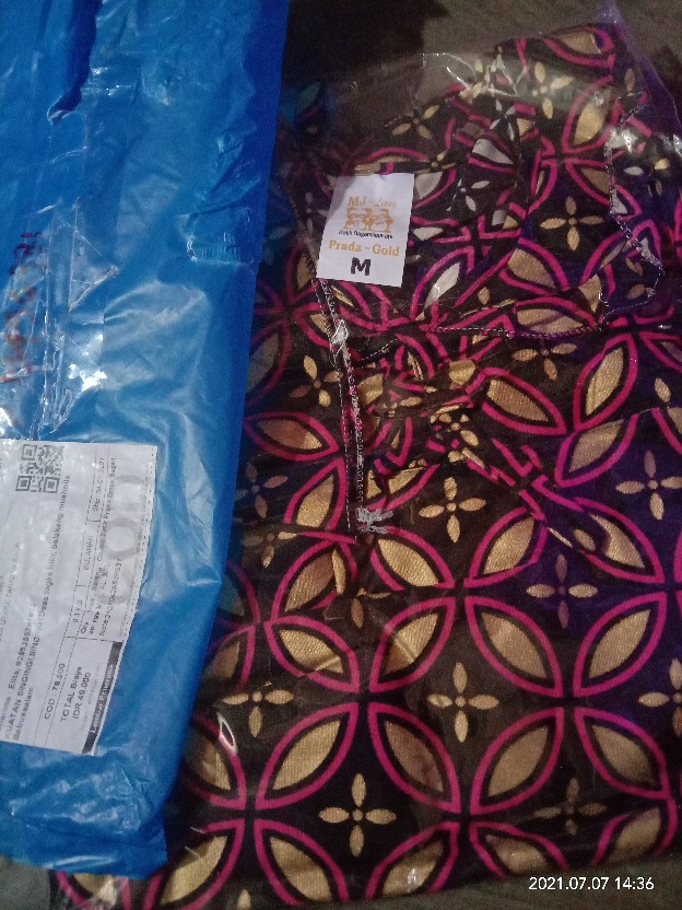 Couple Batik Prada Emas Bagan Api Size M, L, Xl, Xxl
