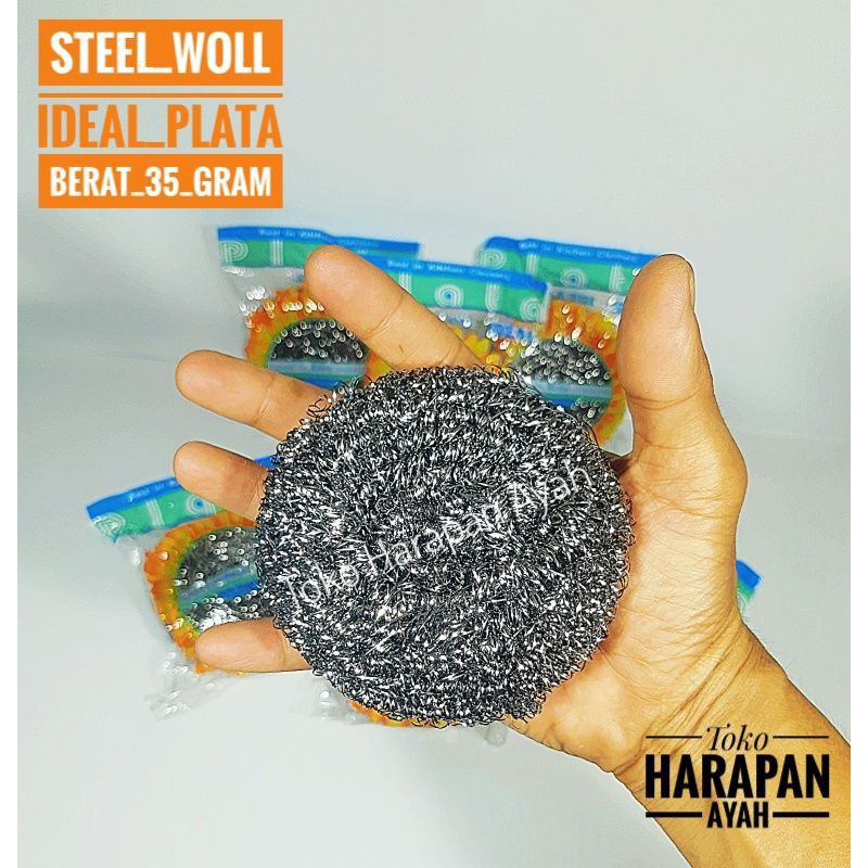 Sikat Cuci Steelwool/sabut Kawat Stainless Jumbo
