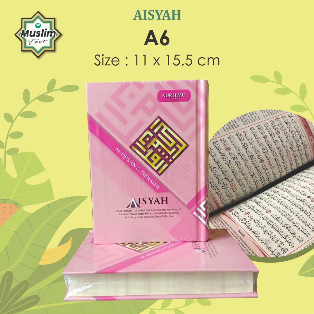 Al- Qur'an AISYAH Terjemahan ukuran A6 (Kecil) / BISA COD