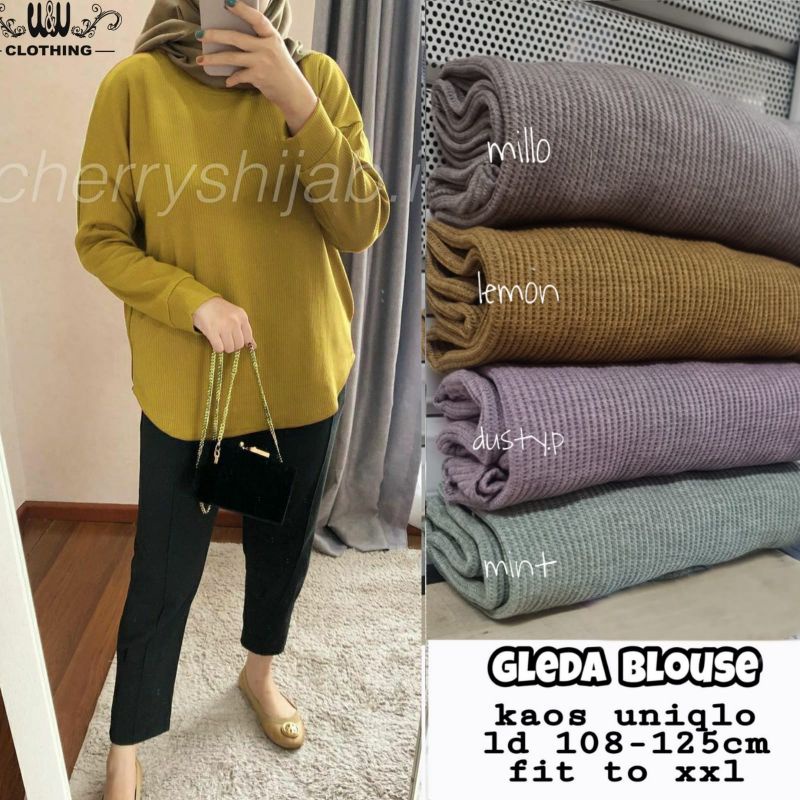 GLEDA BLOUSE ORIGINAL BY W&W CLOTHING (100% ORI REAL PICT BY W%W CLOTHING)