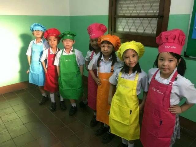 Celemek Apron Anak plus Topi Celemek Anak Lukis Celemek Kitchen Anak Celemek Anak Custom ( Celemek Anak Polos dan Bordir Nama / Gambar )