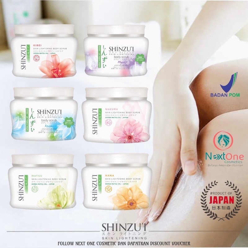 Shinzui Sakura Skin Lightening Body Scrub 200g