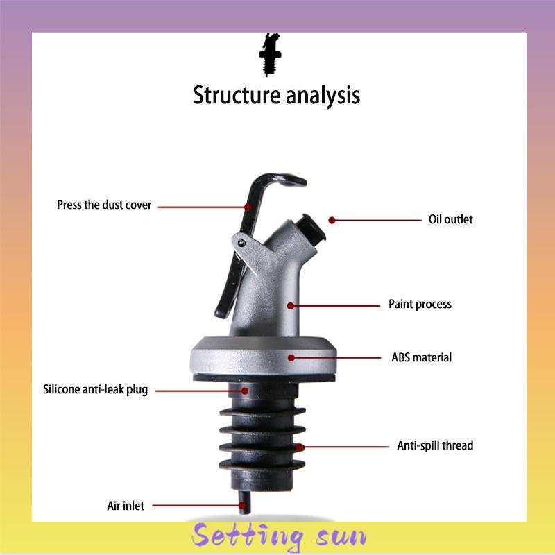 Tutup Botol Kecap Madu Sirup Minyak / Bottle Pourer Ada Tutup / Dumper Oli Anti Bocor TN