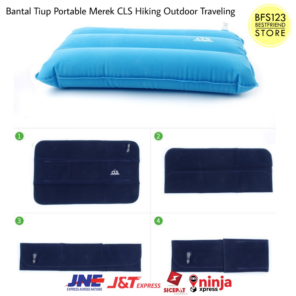 Bantal Tiup Portable Merek CLS Hiking Outdoor Traveling