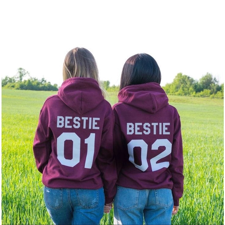 MYSTIQUE.ID-HOODIE COUPLE BESTIE LUCU DAN AESTHETIC