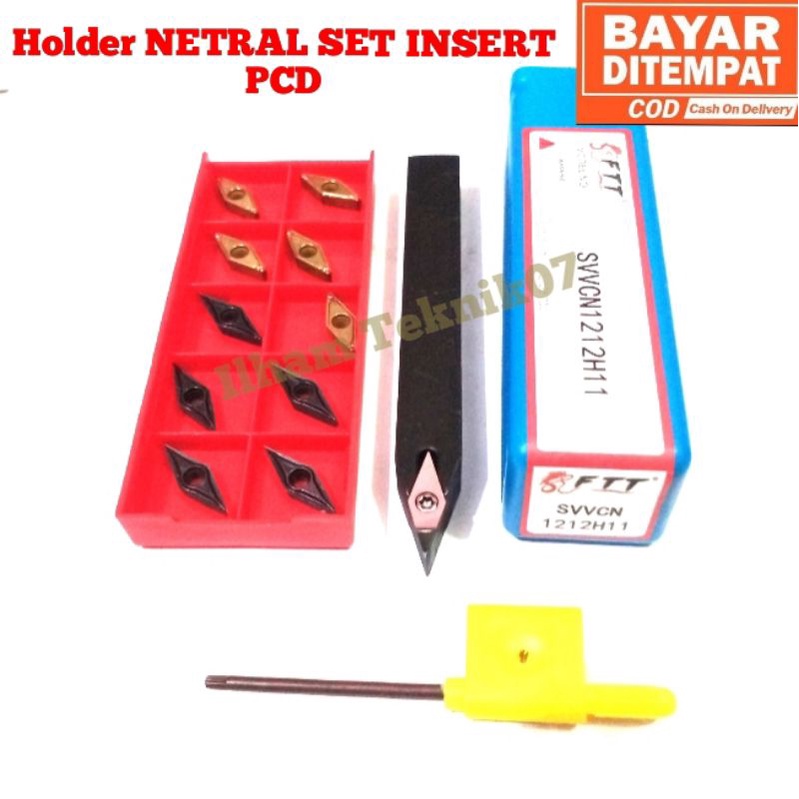 holder bubut insert Carbide insert diamond PCD holder netral holder svvbn1212h11 set insert Carbide 