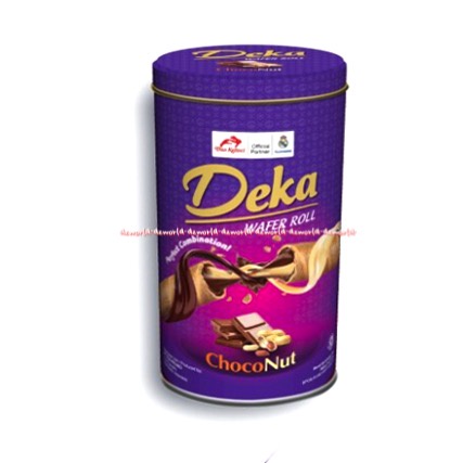 Deka Wafer Roll Chocochoco 360gr Choconut Dekka Waferroll Coklat Kacang  Snack Cemilan Wafer Roll Kemasan Kaleng Dua Kelinci