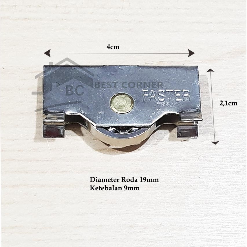 Roda Etalase Besar / Roda untuk Showcase Aluminium Berkualitas