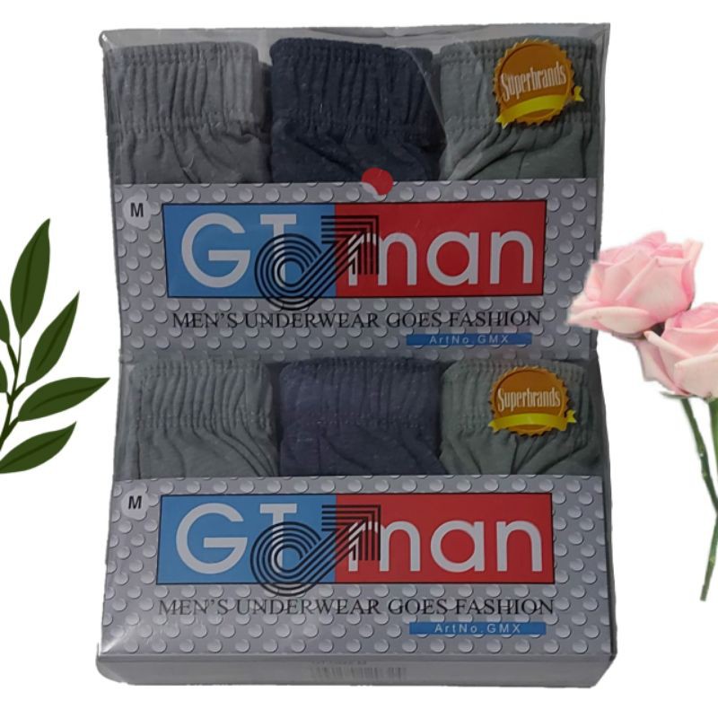 CD Pria Celana Dalam Cowok Isi 3 Gtman Gmx Gmy