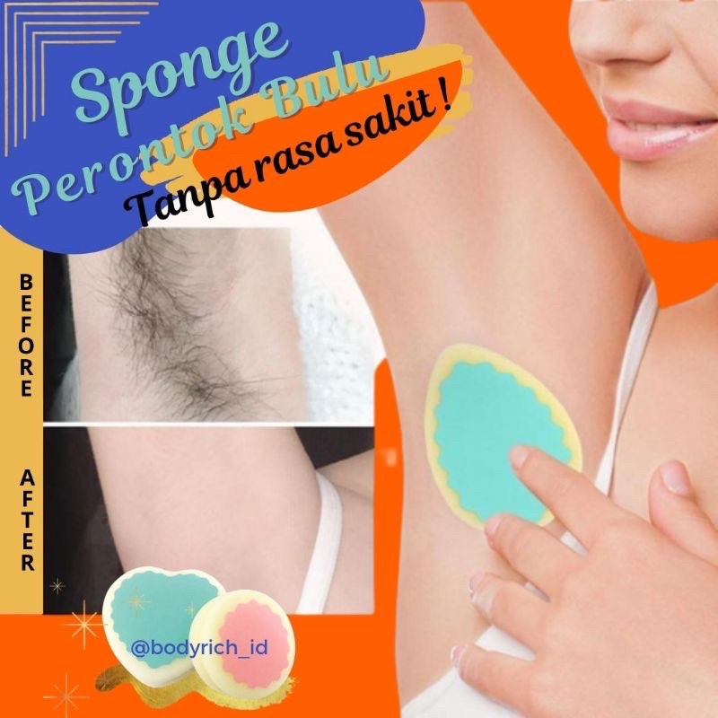 Spons Magic Penghilang Bulu Rambut Yang Efektif Tanpa Rasa Sakit Waxing Polishing Alat Penghilang Bulu Pria Wanita