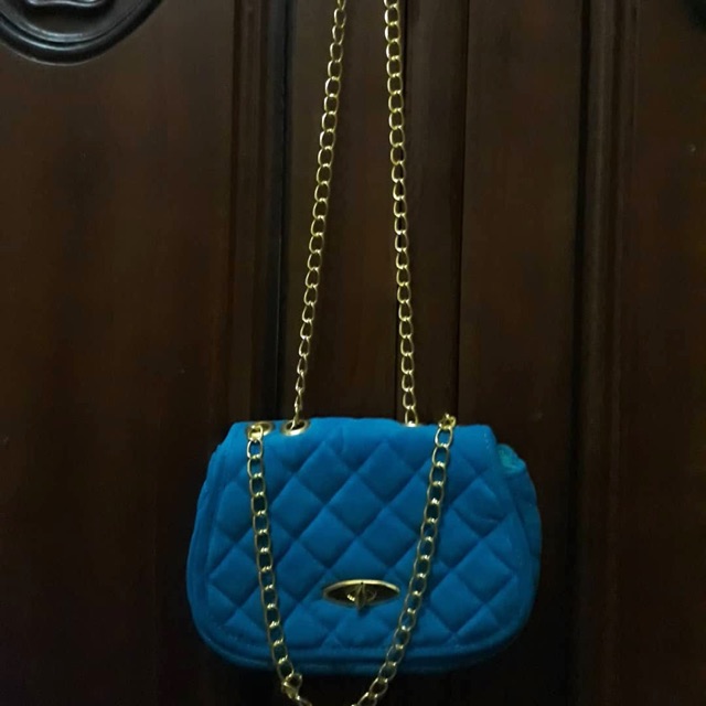 Preloved Tas Biru kecil