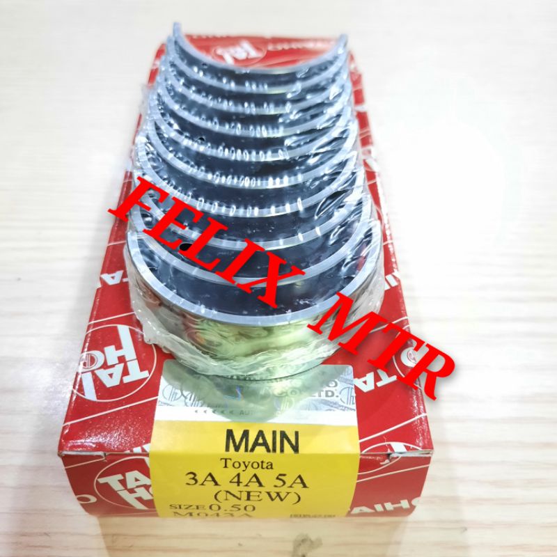 METAL DUDUK MAIN BEARING TOYOTA COROLLA GREAT COROLLA TWINCAM 1.6 1.600CC TAIHO JEPANG