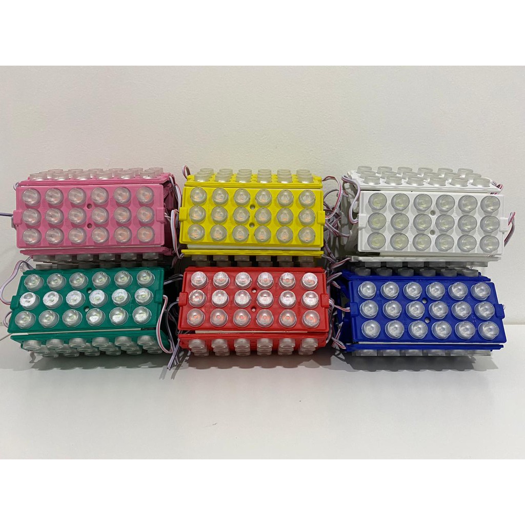 Lampu LED Module 18 Mata (3x6) 24 Volt / LED Modul 24V 3x6 Mata Besar