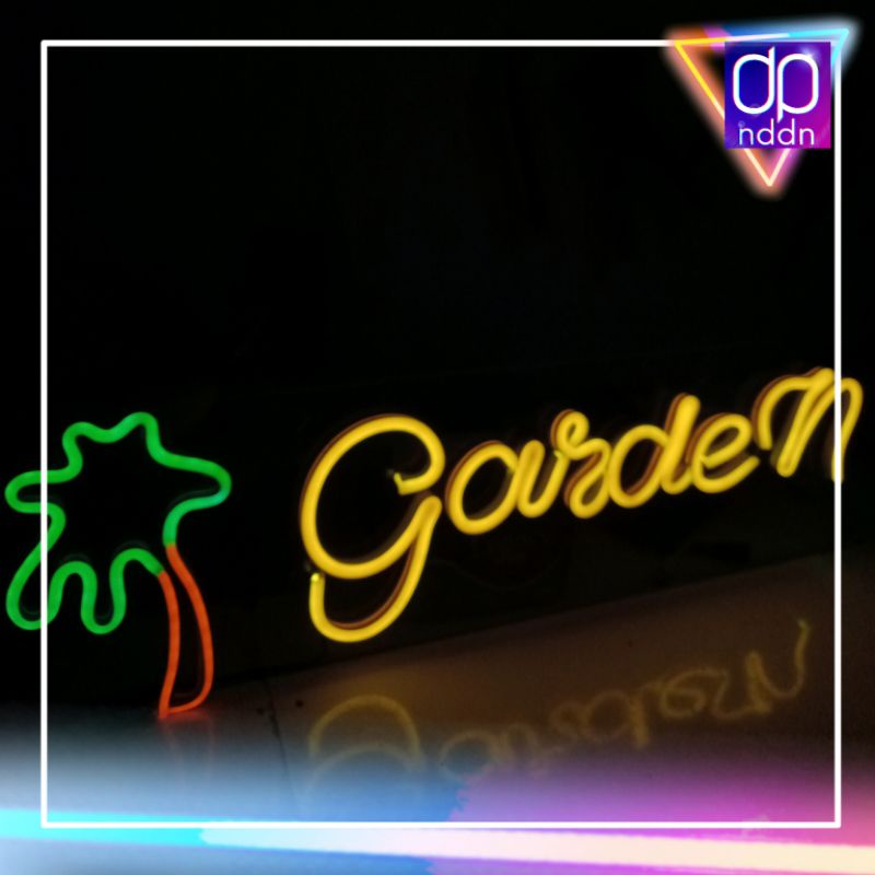 Lampu Hias Neon Flex Custom 6 Huruf + 1 Emoji