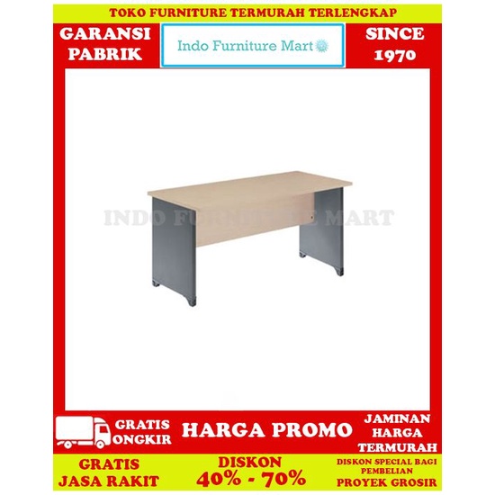 FreOnkir Meja Kantor Kerja Staff Minimalis Utama Indachi Dd 121 120cm
