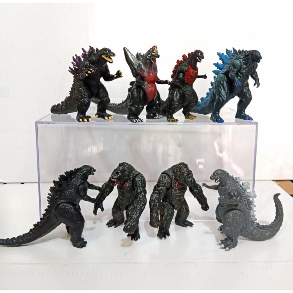 Godzilla King Of The Monster Vs Kong / King kong Action Figure Set 8