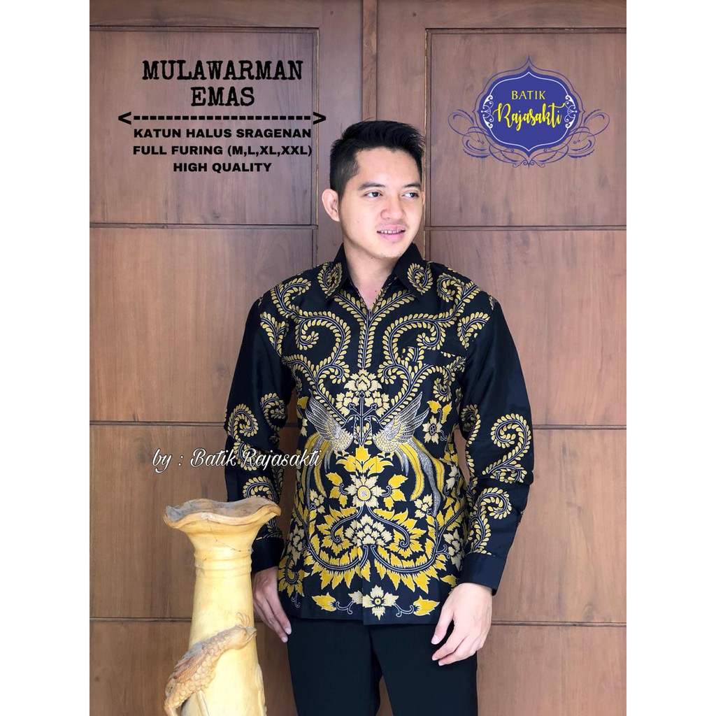 MULAWARMA RAJASAKTI KEMEJA BATIK SOLO PRIA LENGAN PANJANG LAPIS FURING ATASAN BATIK PREMIUM MODERN KATUN HALUS BAHUWIRYA  BANAMITRA BANAMITRA PUTIH BANGSAWAN BAYU PUTRA BERLIAN BIRU BHARATAYUDA BIMASENA BIRENDRA BIRU INDAH BRAHMAKERTA BRAHMAKERTA MERAH