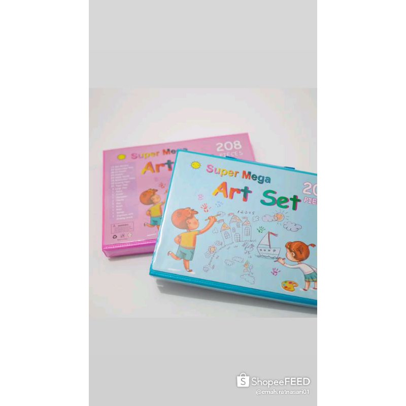 

Alat lukis set 208 Pcs Crayon Oil Paste Pensil Warna