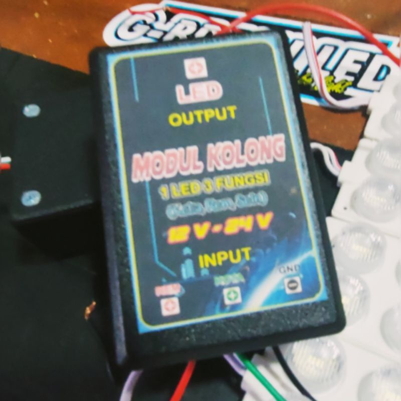 Modul kolong 1 LED 3FUNGSI(kota/rem/sein)12V-24V